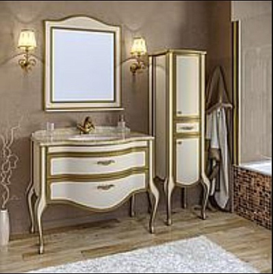 Зеркало-шкаф Ellen plus 70 M 9001-G (9001 с золотом)