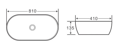 Раковина BelBagno BB1349 накладная