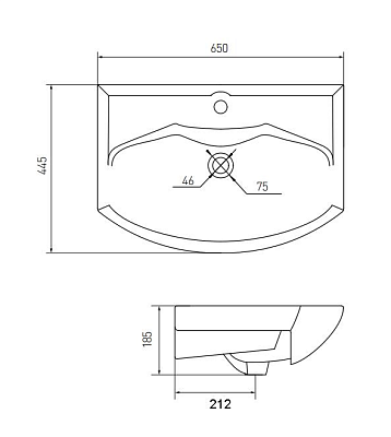 Раковина мебельная ASB-Mebel 20709