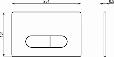 Клавиша смыва Ideal Standard Oleas M2 R0122AC