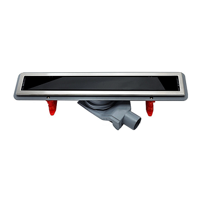 Confluo Premium With Black Glass Line 450 Линейный трап PESTAN