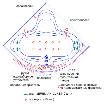 Акриловая ванна Радомир Флоренция