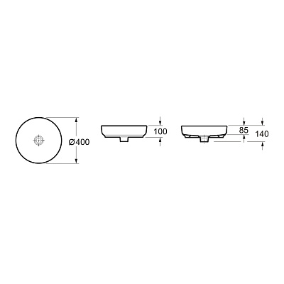 Раковина накладная Lavinia Boho Bathroom Sink Slim 33311005