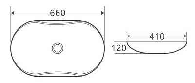Раковина BelBagno BB1334 накладная