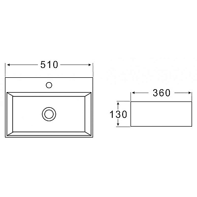 Раковина BelBagno BB1340 накладная
