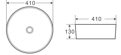 Раковина BelBagno BB1315-H311 накладная