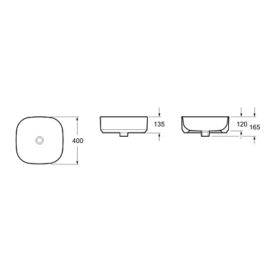Раковина накладная Lavinia Boho Bathroom Sink Slim 33311006
