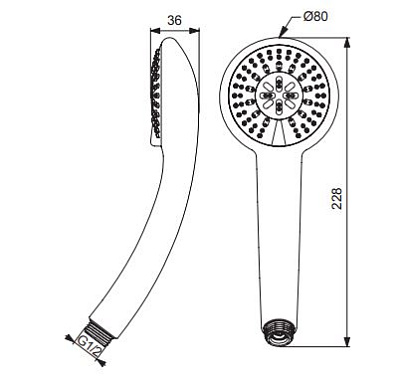 Ручной душ Vidima Fresh BA206AA