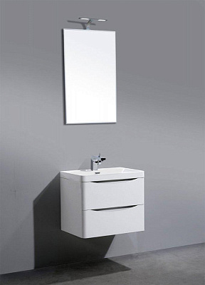 Тумба с раковиной BelBagno Ancona-N 60 bianco lucido подвесная