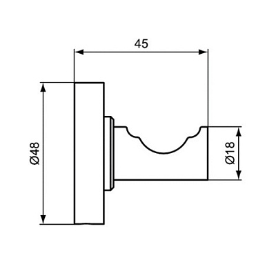 Крючок для ванной Ideal Standard IOM A9115AA