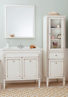 Тумба с раковиной Caprigo Альбион 70 BIANCO Light Vintage
