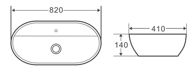 Раковина BelBagno BB1347 накладная