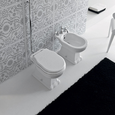 Унитаз приставной BelBagno Boheme BB115CBS/BB115SCM-CRM