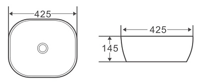 Раковина BelBagno BB1301 накладная