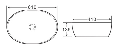 Раковина BelBagno BB1348 накладная