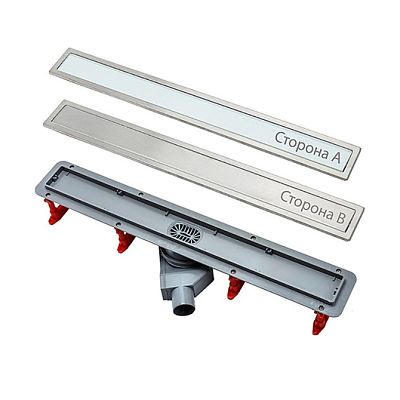 Confluo Premium With White Glass Line 850 Линейный трап PESTAN