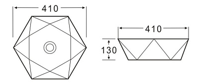 Раковина BelBagno BB1344A накладная
