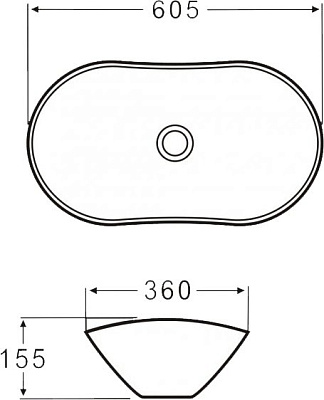 Раковина BelBagno BB1404 накладная