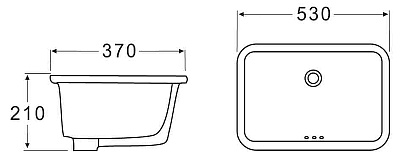Раковина BelBagno BB1006 встраиваемая