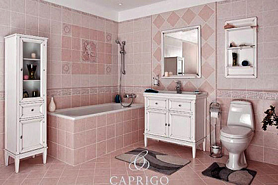Тумба с раковиной Caprigo Джардин 90 BIANCO Light vintage