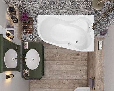 Акриловая ванна VAGNERPLAST Melite (L)