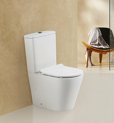 Унитаз-компакт BelBagno Flay-R безободковый
