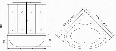 Душевая кабина Timo Standard T-1135