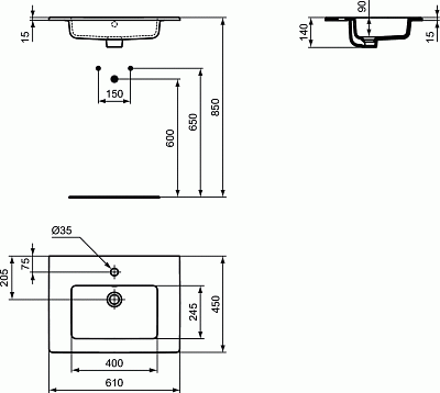 Раковина Ideal Standard Tempo E066801
