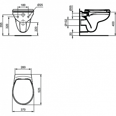 Подвесной унитаз Ideal Standard Eurovit K881201