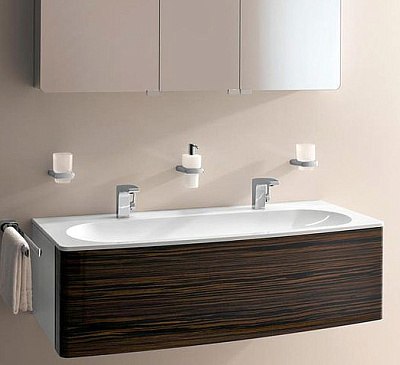 Тумба с раковиной Keuco Elegance New грецкий орех 130 см